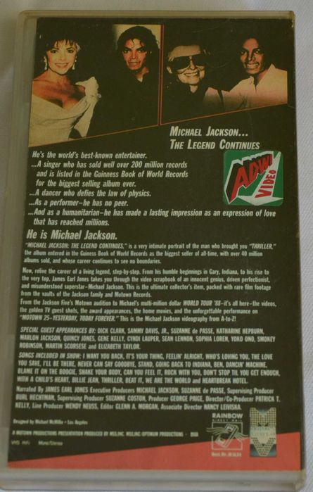 Michael Jackson The Legend Continues kaseta VHS unikat