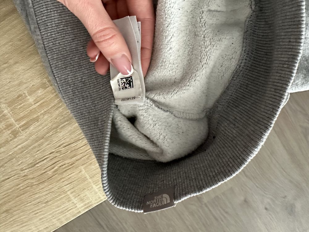 Худі тепле The north face сіре