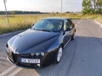 Alfa Romeo 159 Alfa Romeo 159 1.9 JTS 160KM czarna ŁADNA ZADBANA