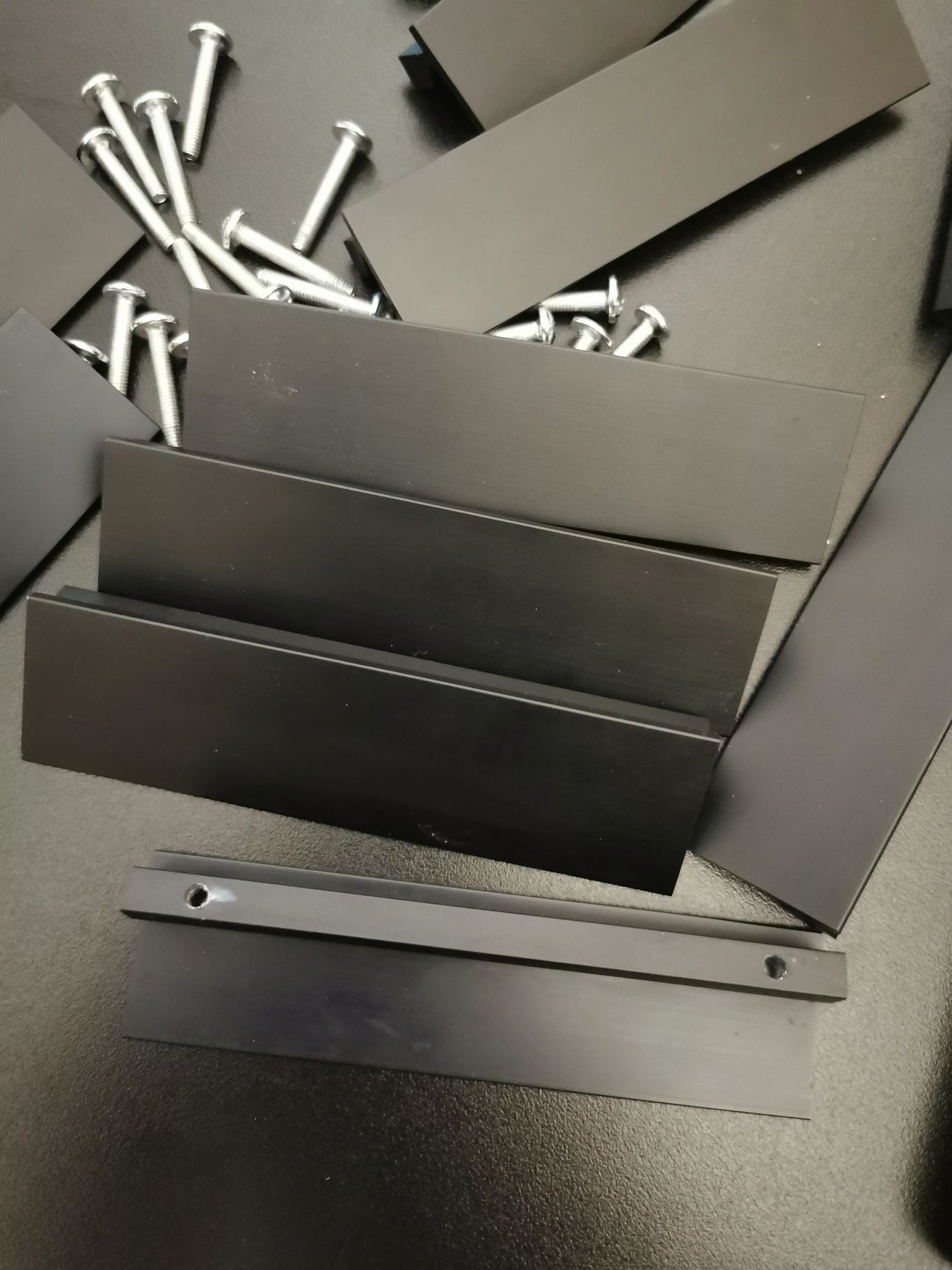 Uchwyty meblowe kuchenne metalowe loft minimalistyczne 11szt. 96mm