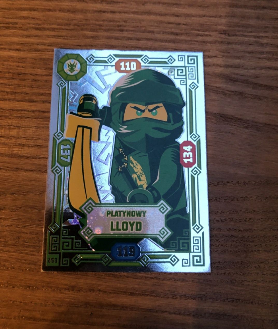 Karty Ninjago PLATYNY seria limitowana