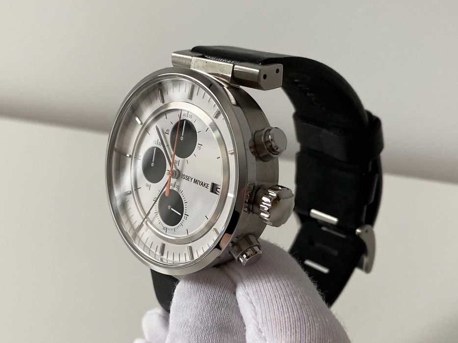 Zegarek męski Issey Miyake W SILAY003 | Chronograf design | czarny