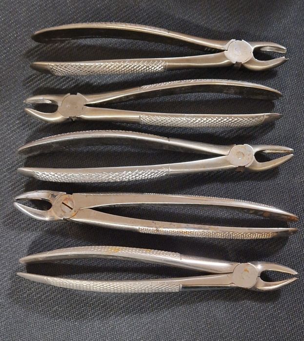Szczypce kleszcze dentystyczne narzędzia ortodontyczne stare