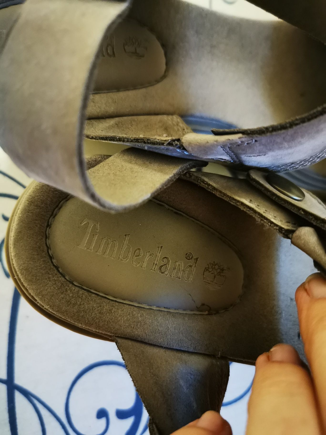 Timberland sandały skóra na koturnie 41