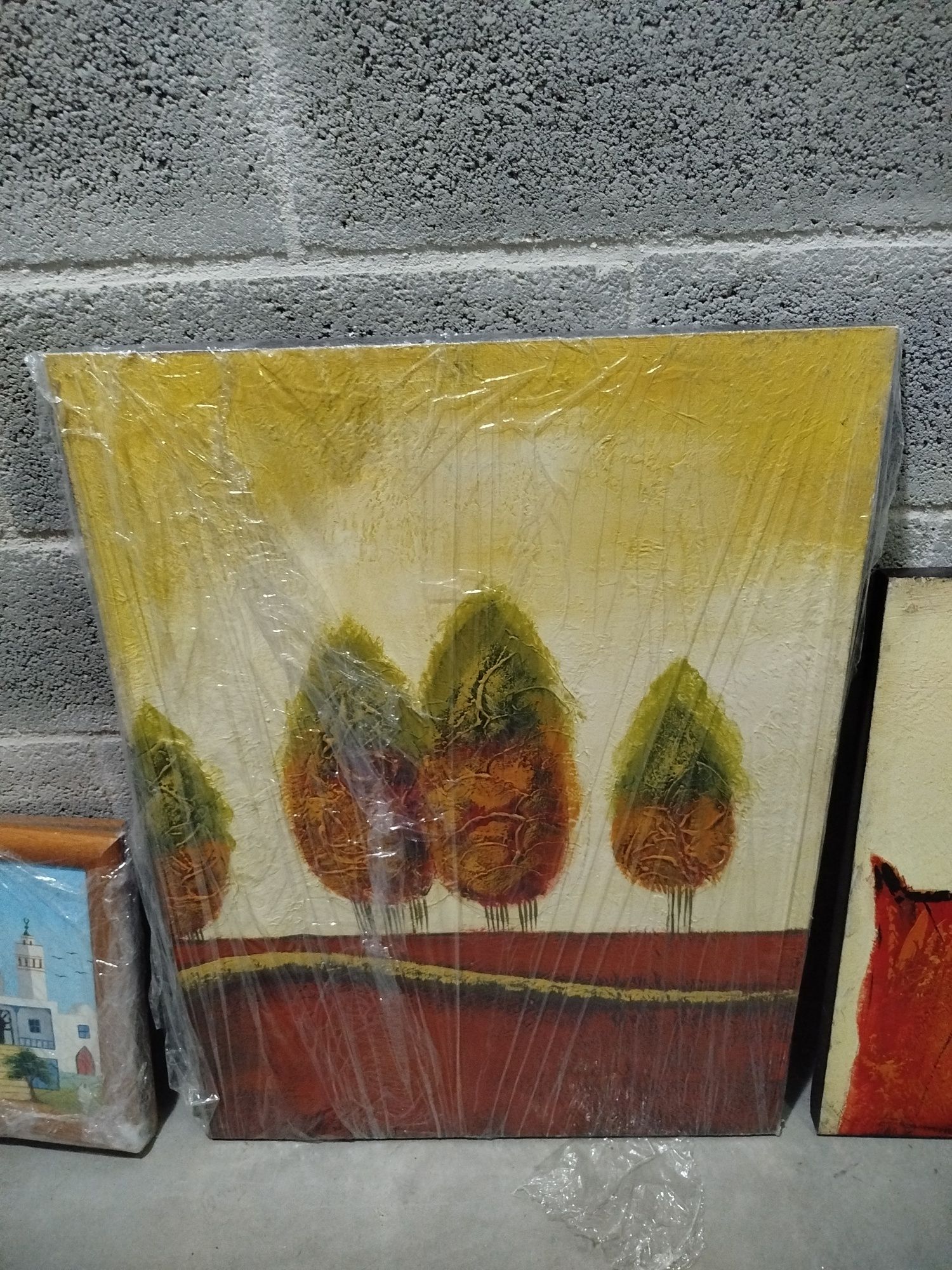 Vendo conjunto de 4 quadros Pintados a mão