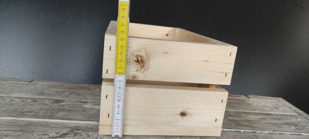 skrzynka drewniana ozdobna dekoracyjna 33x20x15