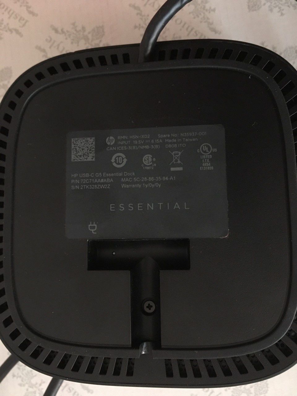 HP USB C Essential Dock G5 док станція Тайвань