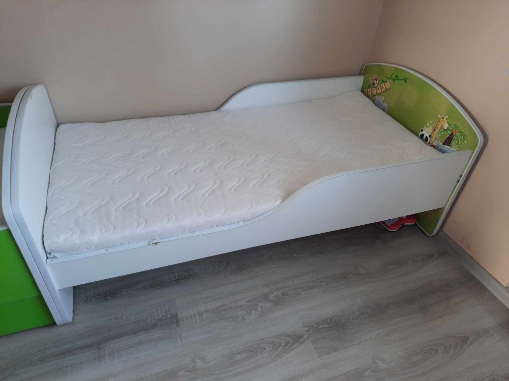 Łóżko dziecięce z materacem 80x160 z szufladą
