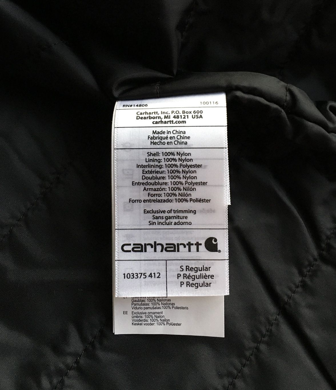 Wodoodporna kamizelka Carhartt Rain Defender granatowa. Waterproof