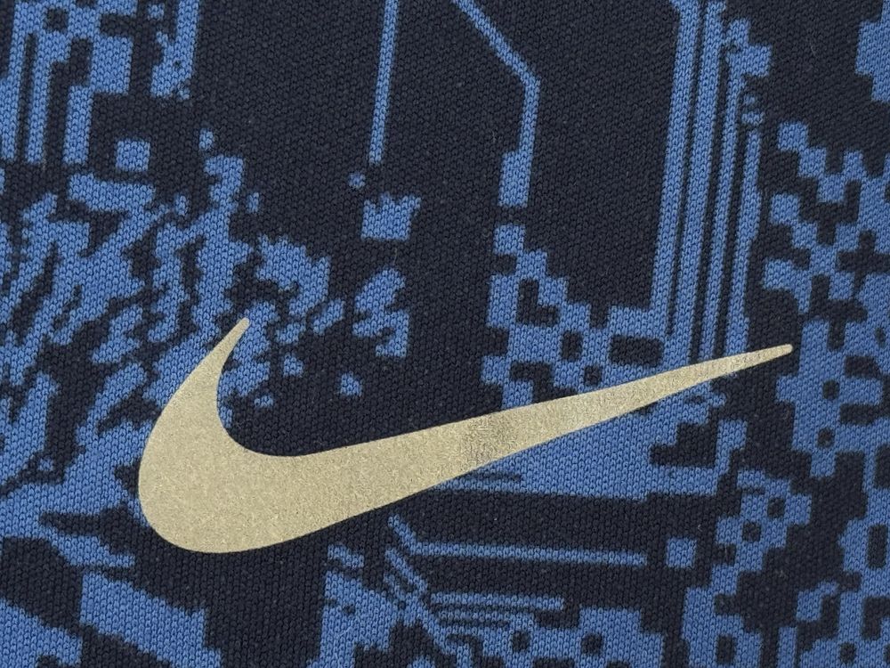Koszulka Nike M Dri Fit running tshirt logowana sportowa wzorzysta