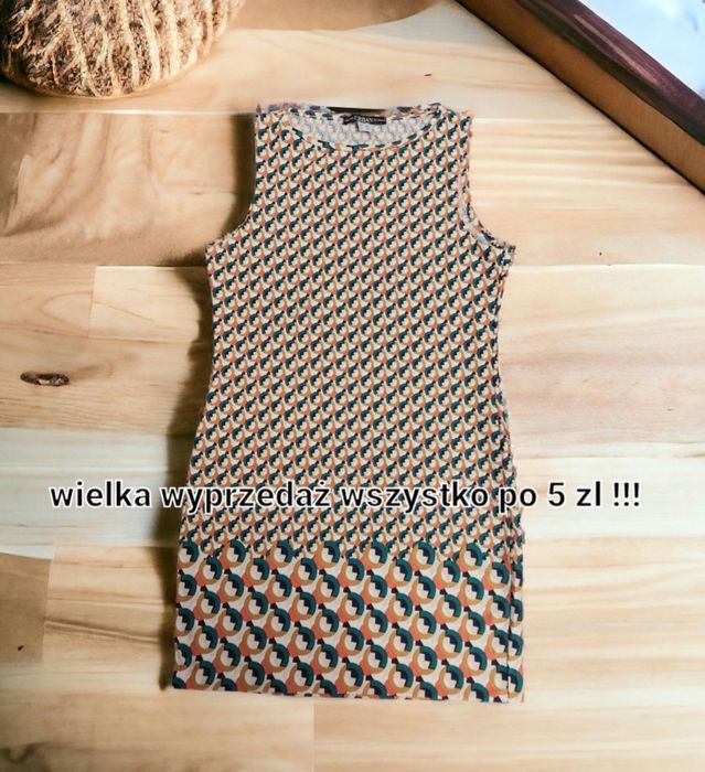 N1-8. Sukienka prosta tuba wzorzysta krótka r.L Urban by Venco