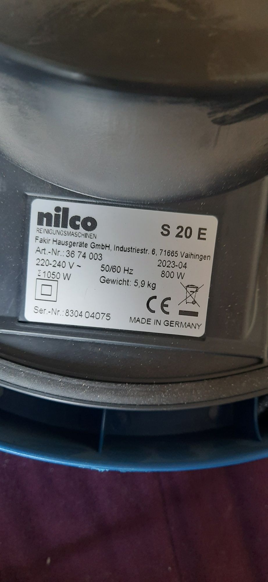 Odkurzacz Nilco S 20