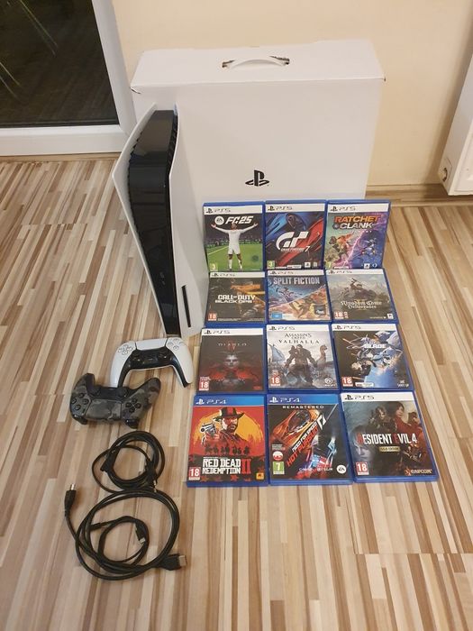 PlayStation 5 ps5 z napędem na płyty