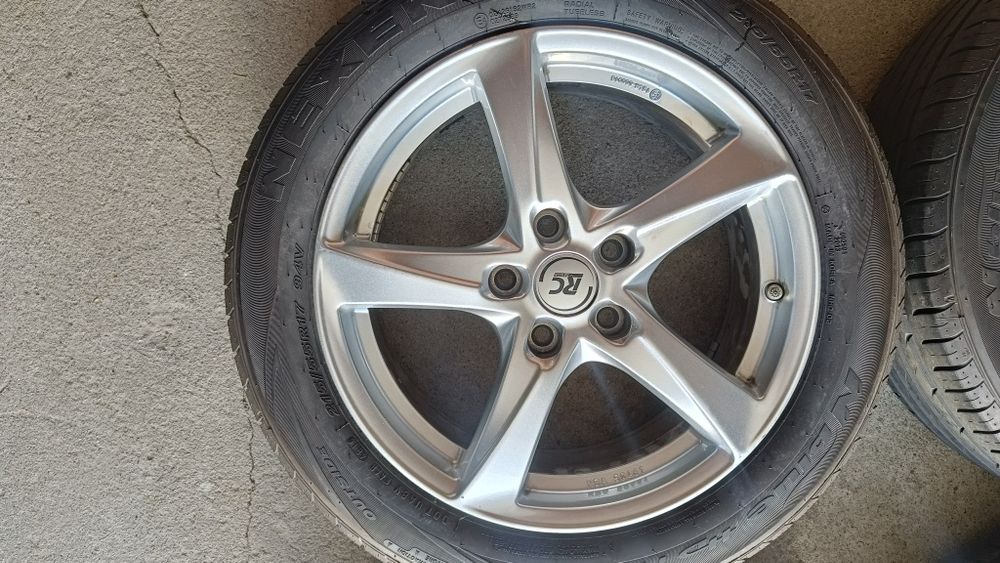 Felgi17 Brock 5x114,3 Nissan Juke Qashqai czujniki opona lato 7mm kpl