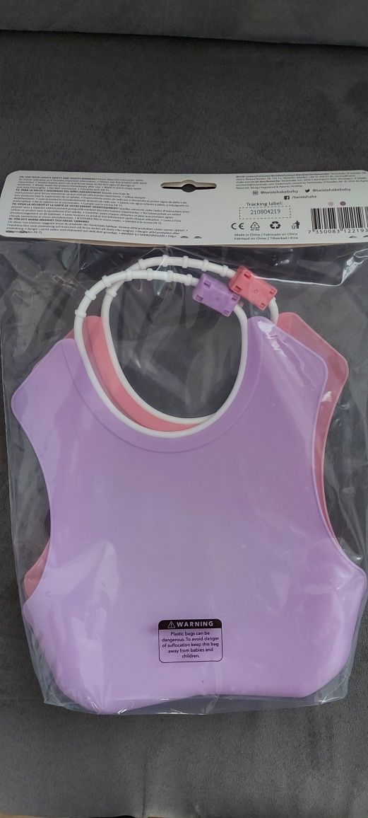 Twistshake Miękki Plastikowy Śliniak 2 szt. Nowe