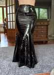 Sexy spódnica skórzana lateksowa lateks latex latexowa obcisła bdsm