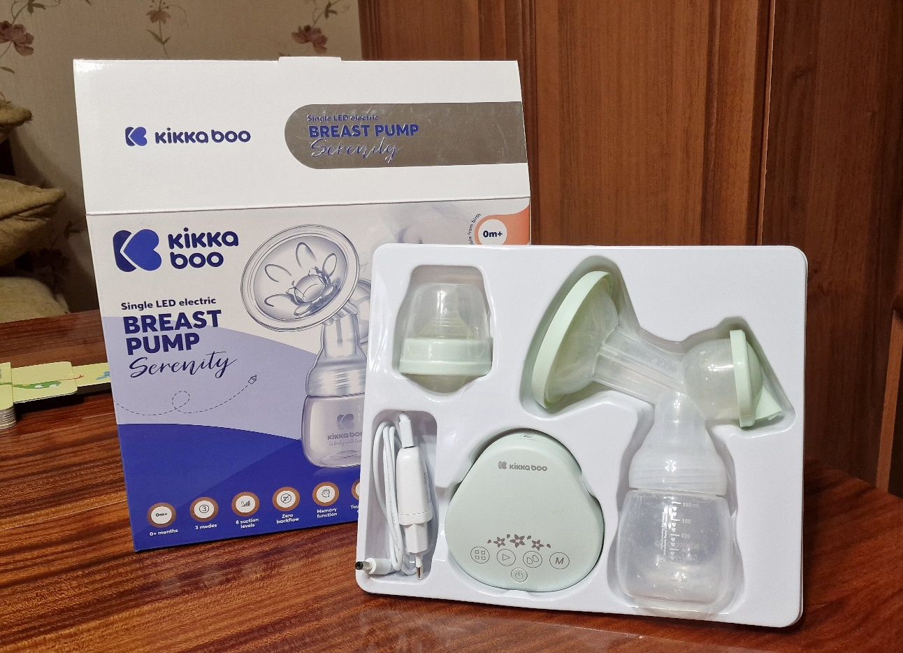 Молоковідсмоктувач електричний Kikka Boo Serenity Mint