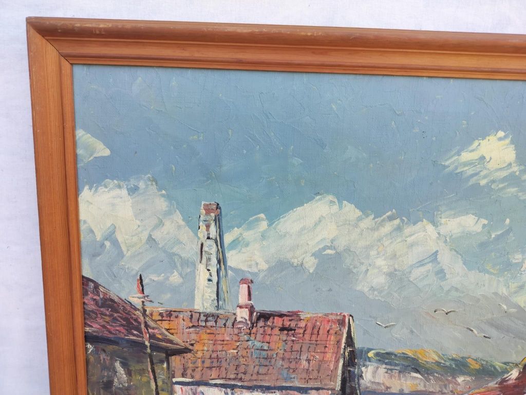 Stary obraz na płótnie Daniel Mogens