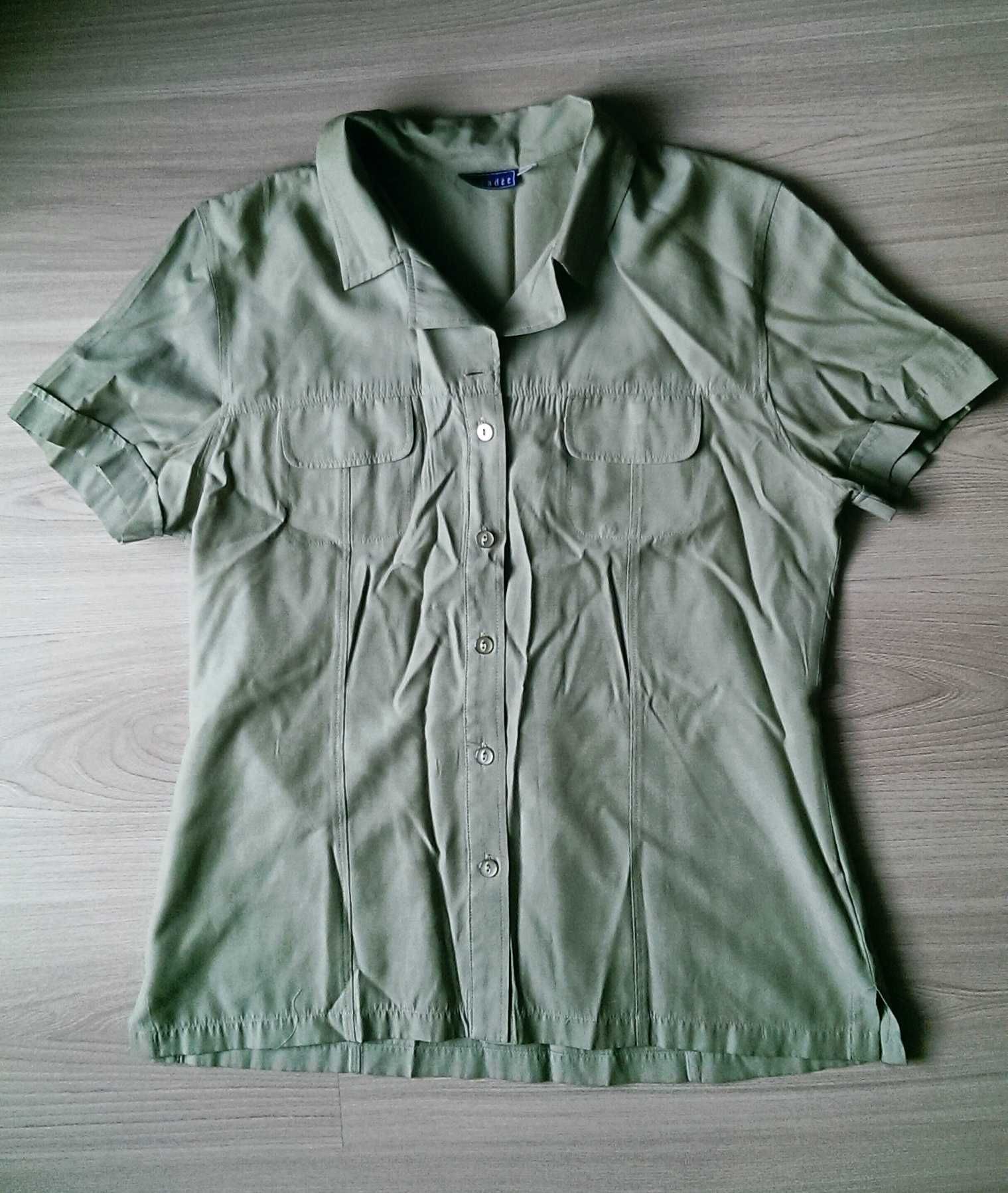 Koszula damska zielona oliwkowa khaki Encadee 40