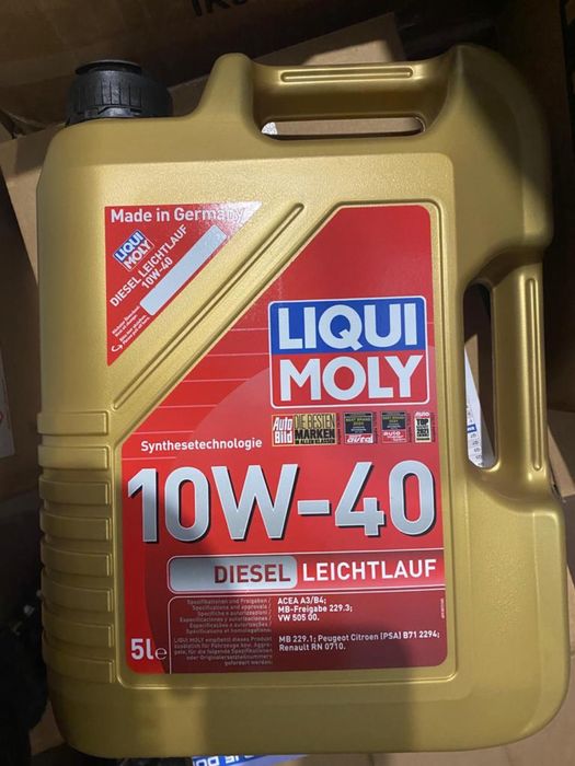 Масло 10w40/Liqui Moly 10w40 5L Diesel -2029грн/10w40 4л MoS2 -1395грн