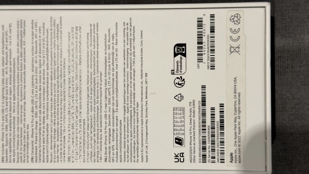 Iphone 14 pro 1 Tb deep purple фіолетовий фиолетовый 1 Тб