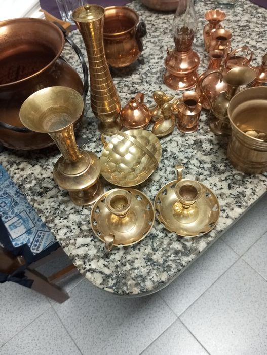 Peças latão e cobre