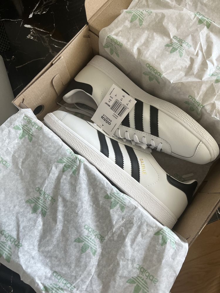 Чоловічі кросівки Adidas Gazelle 44р White Black