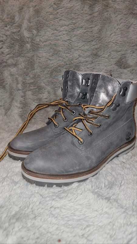 Timberland 6 Inch London Square Grey Leather A28TD