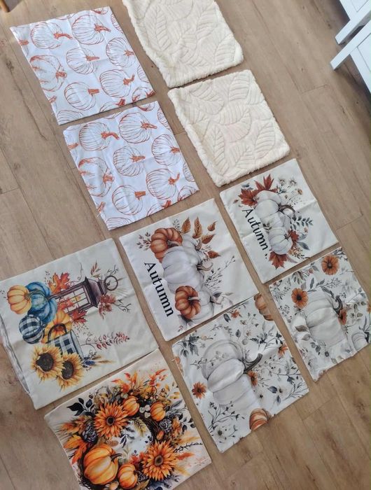 Jesienne poszewki na poduszki 45x45