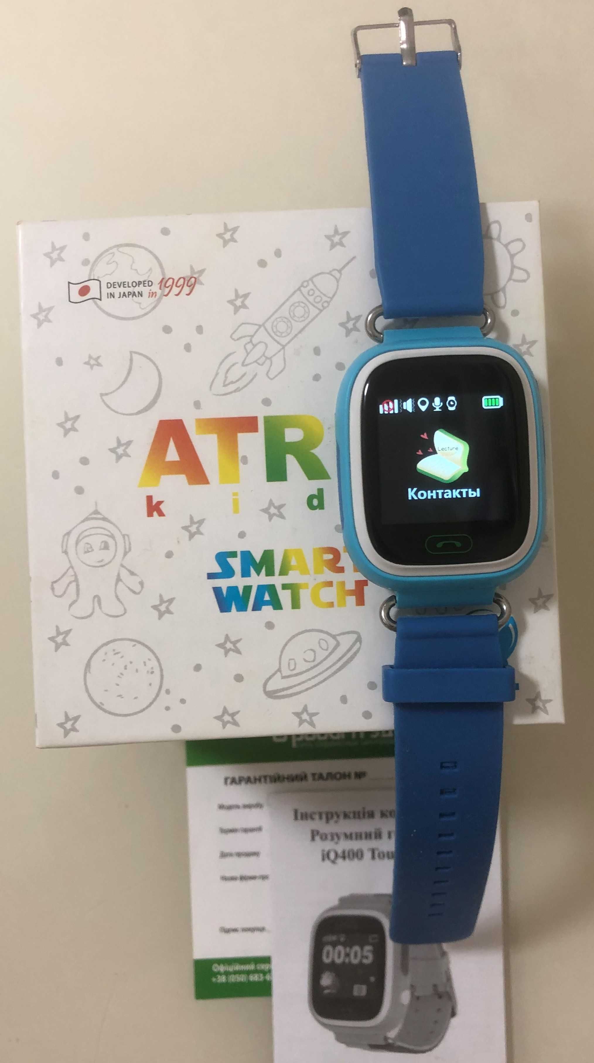 Смарт-часы Atrix Smart Watch iQ400 Touch GPS Blue