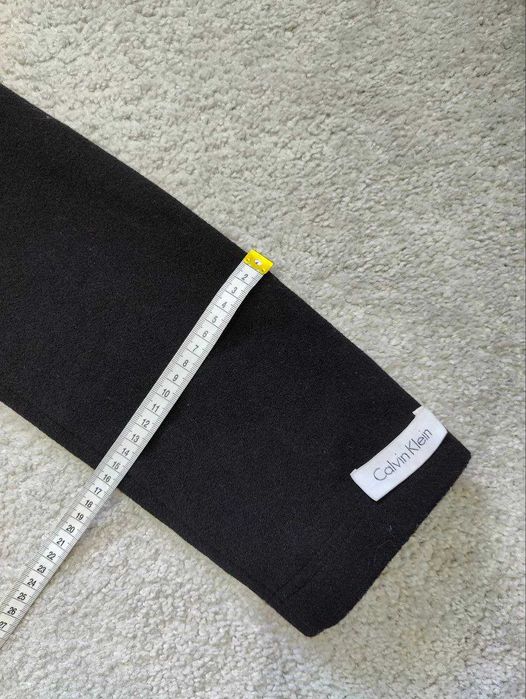 Оригінальне чорне двобортне пальто Calvin Klein з бірками