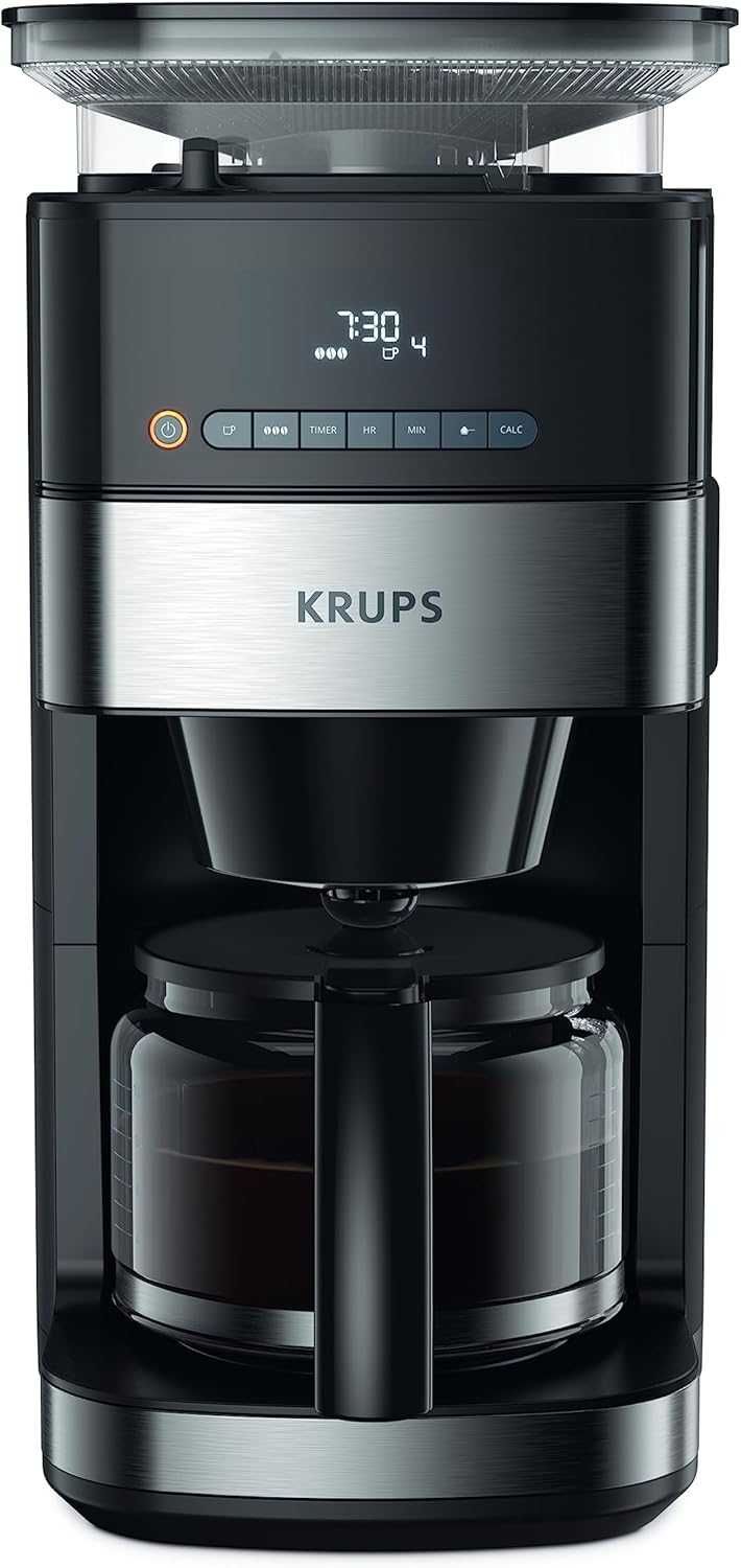 Ekspres Przelewowy KRUPS KM832810 z Wbudowanym Młynkiem 1,25 L