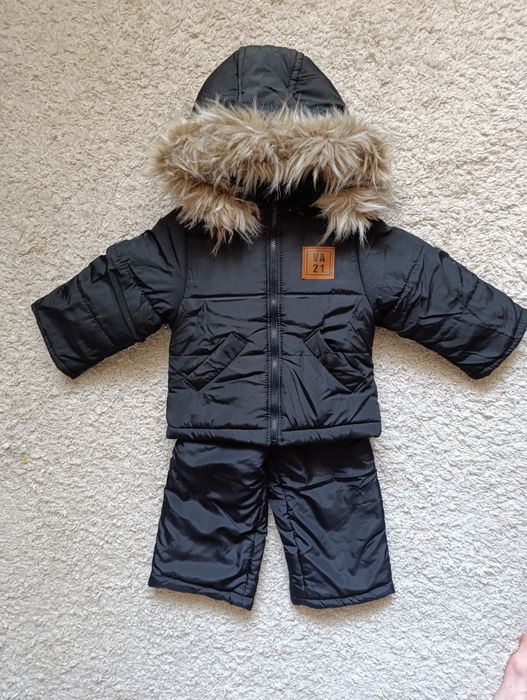 Комбінезон зимовий дитячий на утеплювачі, штани напівкомбінезон