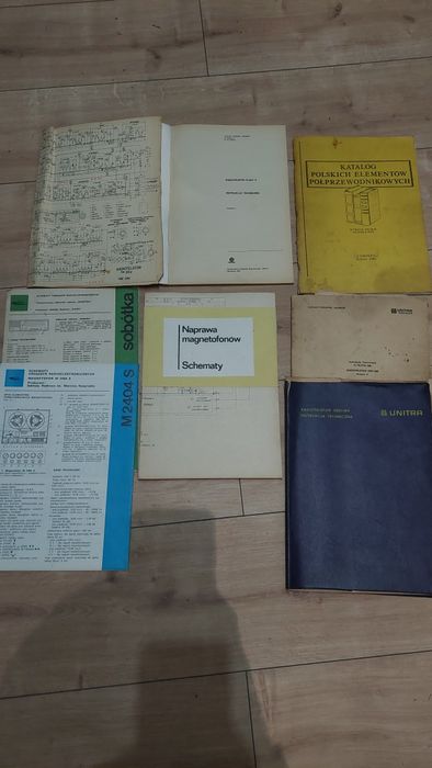 Schematy, instrukcje Unitra itp,cena za całość