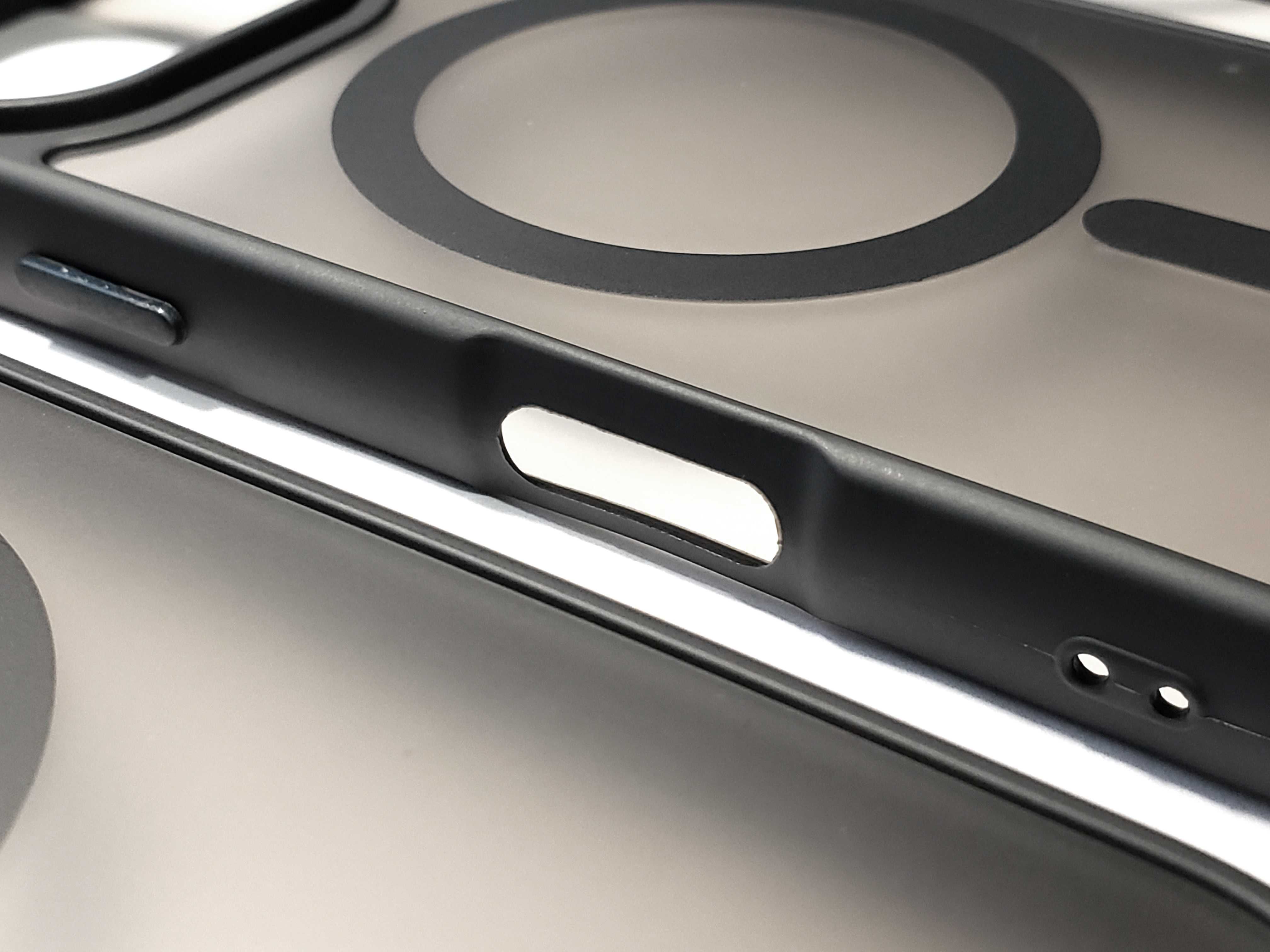 Чохол для iPhone 13/14/15/16/Pro/ProMax з MagSafe чорний матовий чехол