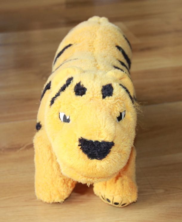 LEGO maskotka pluszak pluszowy duży lew tygrys tygrysek klocki