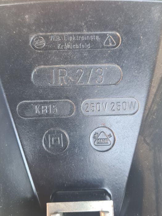 Lampa grzewcza, Krania Jr 2/3, Niemcy, lata 60