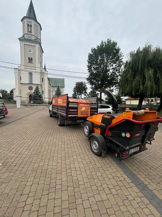 Wynajem rębaka do gałęzi, zrębkowanie gałęzi