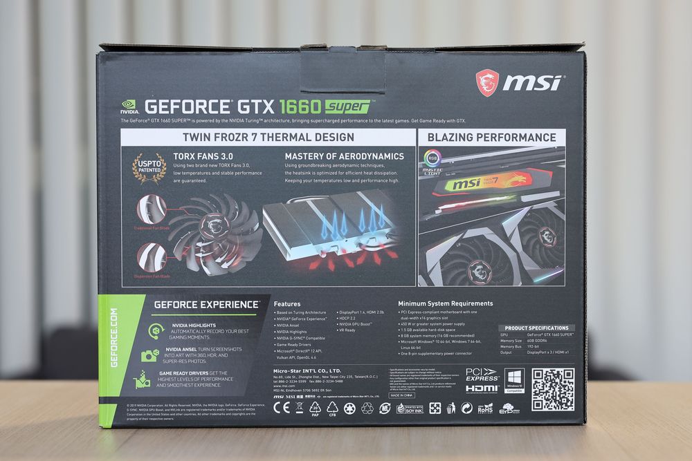 Msi GTX1660 6GB Super Gaming X