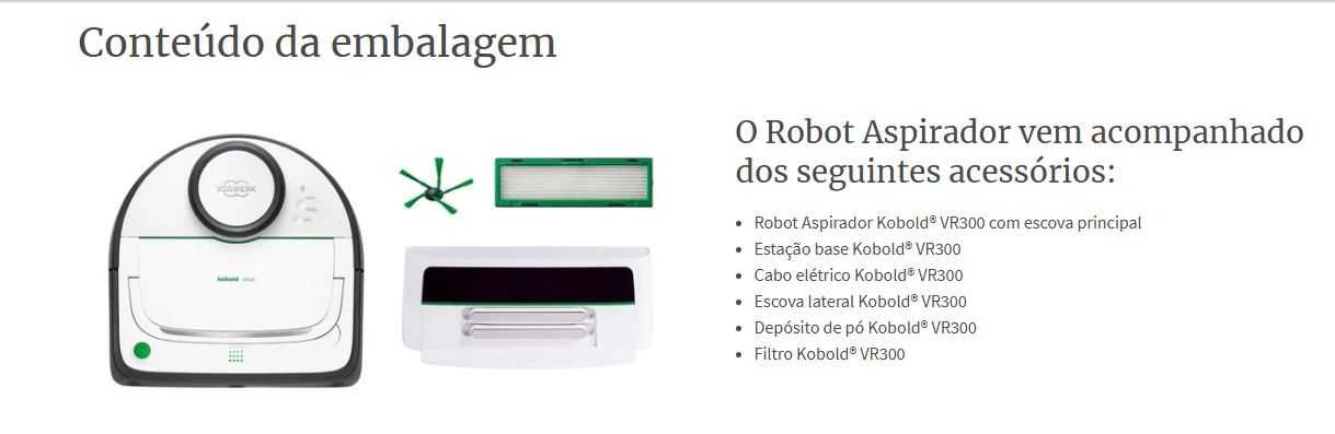 Kobold VR300 - Robô Aspirador
