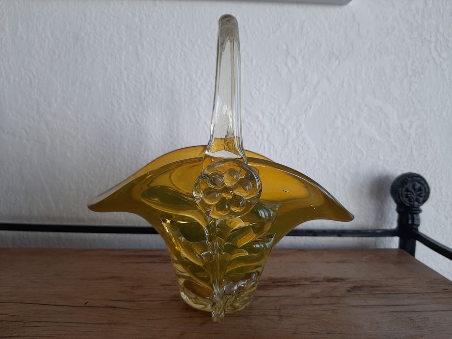 Цукерниця, ваза гутне скло СССР