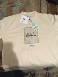 Фірмова чоловіча футболка Burberry, XL, бежева