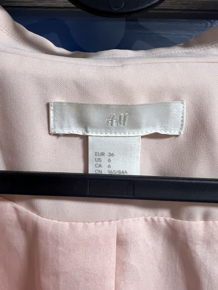 Marynarka pudrowy róż H&M 36 S