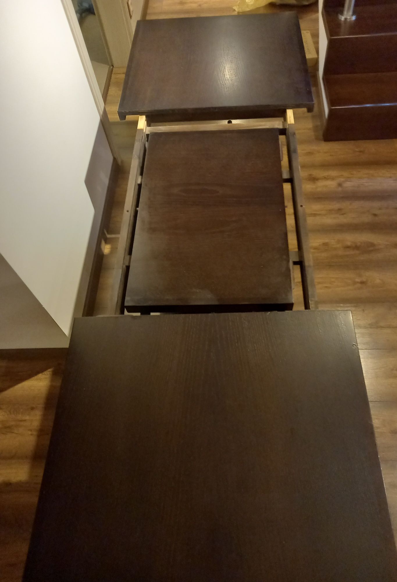 Stół ława rozkładana wenge