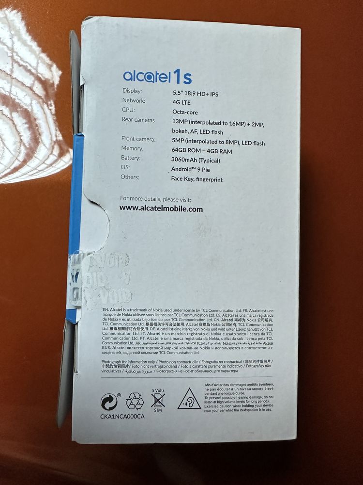 Smartphone Alcatel 1S 5024F para peças