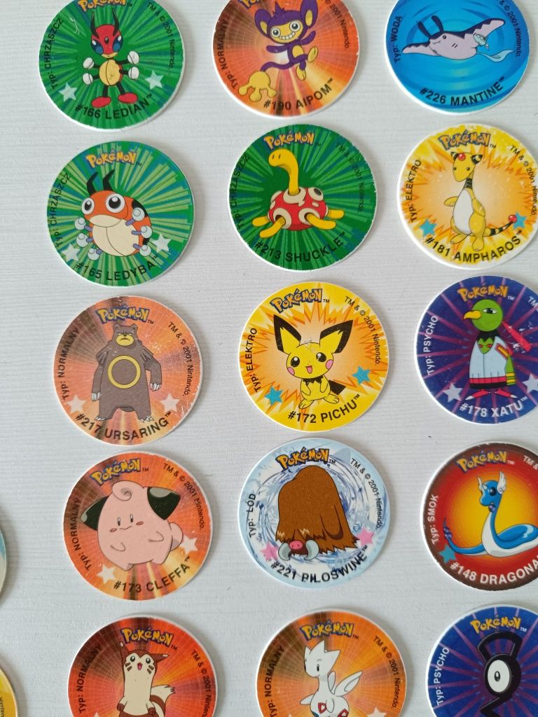 Zestaw Tazo Pokemon 132 sztuki