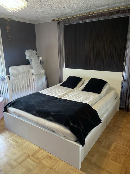 Łóżko MALM 160x200 z materacem