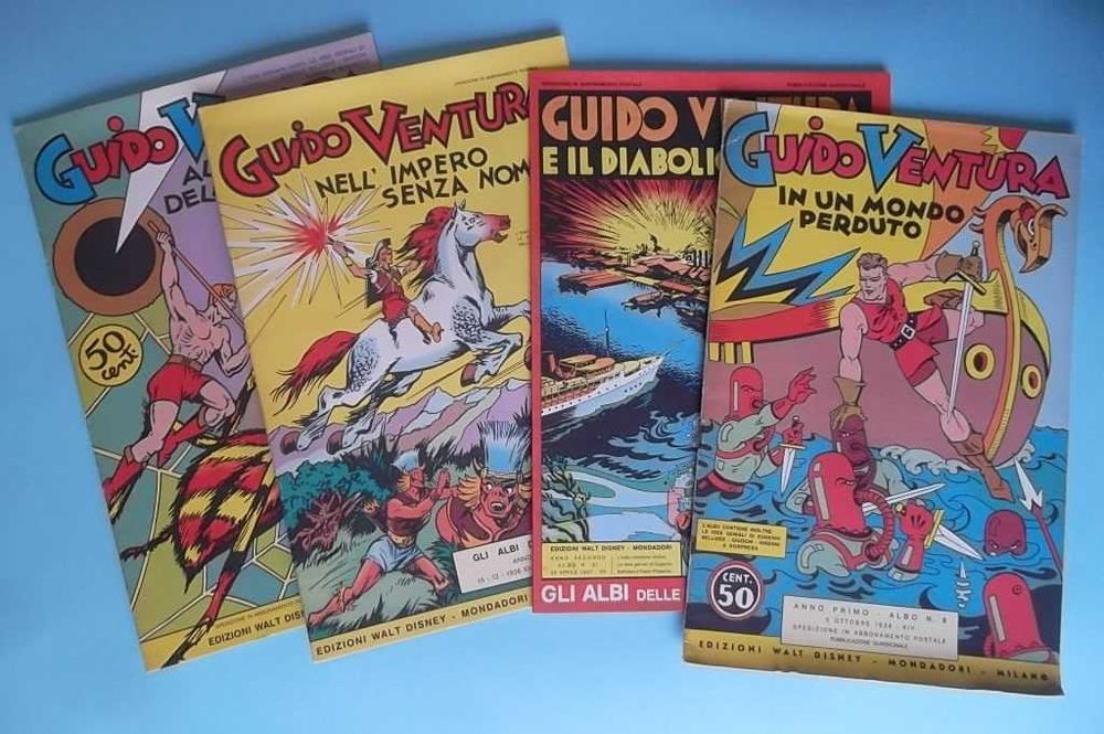 "GUIDO VENTURA" - Volumes 1 a 4 - Walt Disney / Ed. Mondadori, 1936