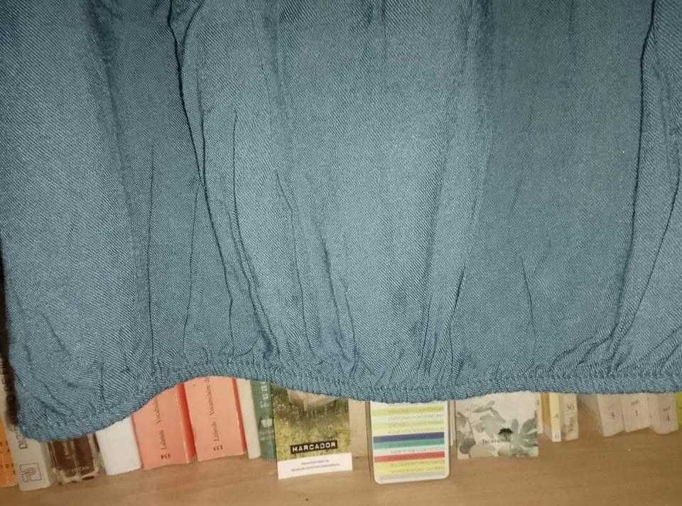Blusa XL azul-petróleo nova!
