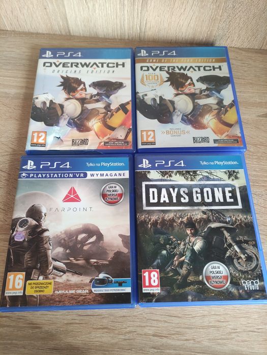 Игры на PS4 days gone, farpoint, overwatch